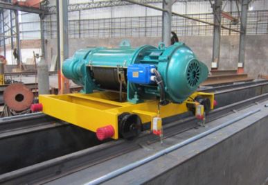 Dubbele rail trolley hijs